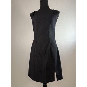 Y2K Rampage Black Mini Dress‎ Spaghetti Strap Size 5 Whimsigoth
